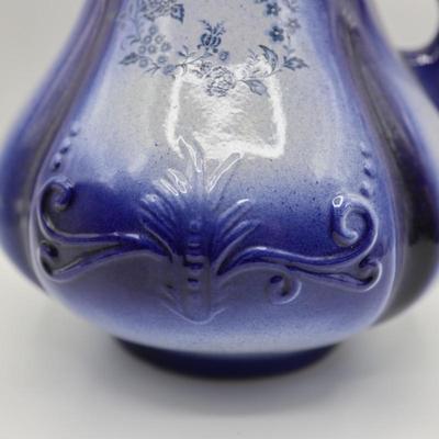 Ironstone Cobalt Blue Pitcher and Basin