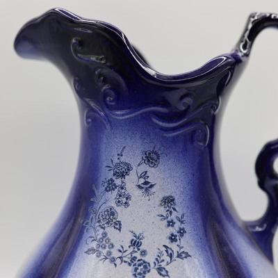 Ironstone Cobalt Blue Pitcher and Basin