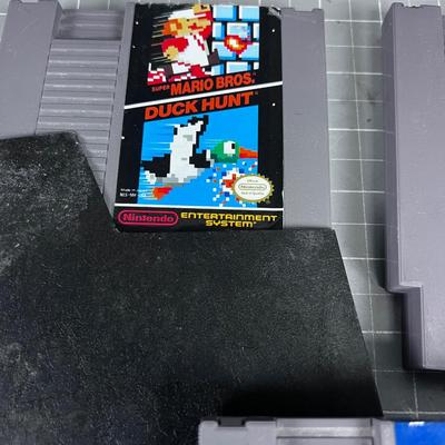 (3) NES NINTENDO GAMES; Duck Hunt (2) and a Bionic Commando