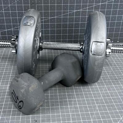 2 Different Type Dumb Bell Weights 