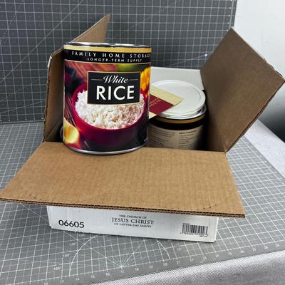 6 Cans of White Rice 