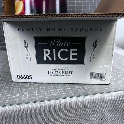 6 Cans of White Rice 