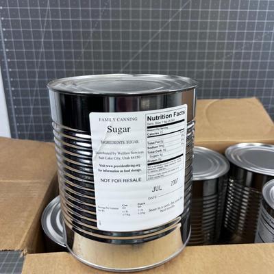 6 Cans of White Sugar