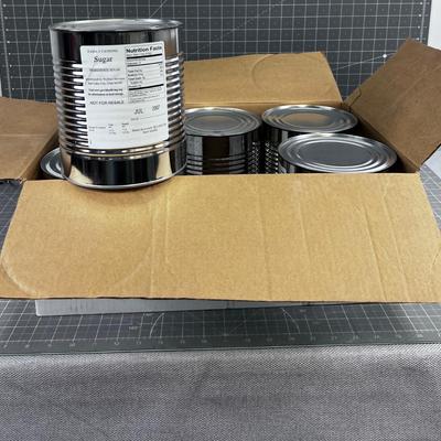 6 Cans of White Sugar