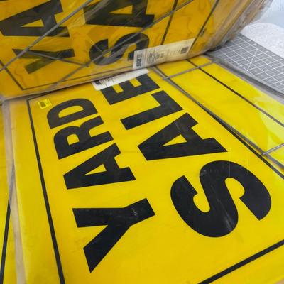 YARD SALE SIGNS NEW (6) 