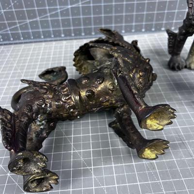 Solid Brass Temple Dog's