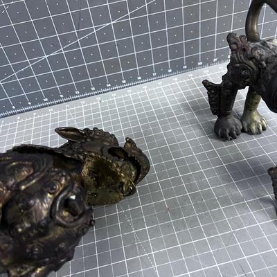 Solid Brass Temple Dog's