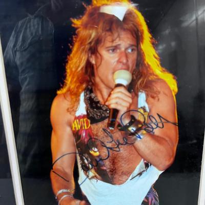 DAVID LEE ROTH PHOTO, Signed 