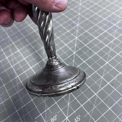 Sterling Silver Weighted Candle Sticks. 