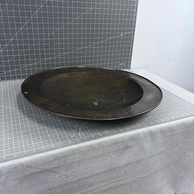 Hammered Brass 23" Birdbath or Serving Bowl