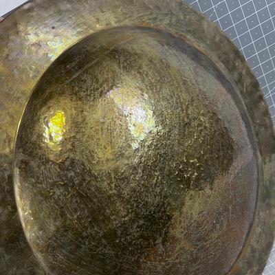 Hammered Brass 23" Birdbath or Serving Bowl