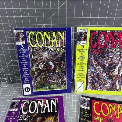 First 8 Issues of CONAN SAGA Sleeved 