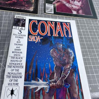 First 8 Issues of CONAN SAGA Sleeved 