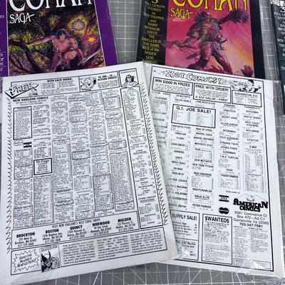 First 8 Issues of CONAN SAGA Sleeved 