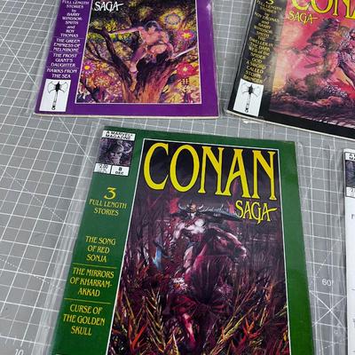 First 8 Issues of CONAN SAGA Sleeved 