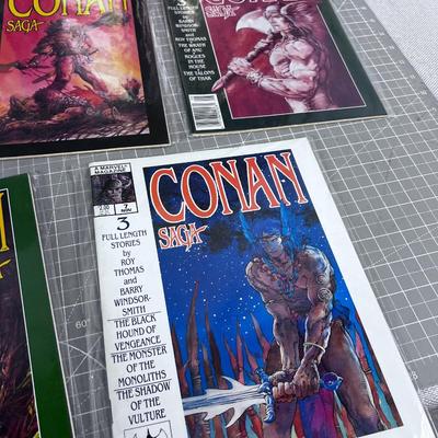 First 8 Issues of CONAN SAGA Sleeved 