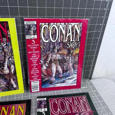 First 8 Issues of CONAN SAGA Sleeved 