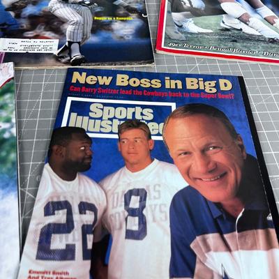 (8) Vintage Programs and Sport Magazines from the 1990's 