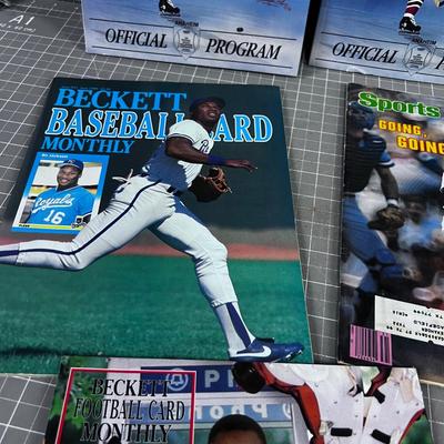 (8) Vintage Programs and Sport Magazines from the 1990's 