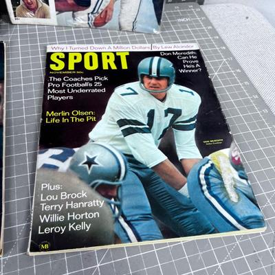Sports & Sports Illustrated Type Magazines; Joe Namath and Wilt Chamberlin 