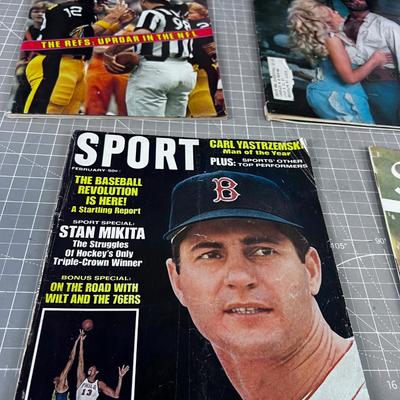 Sports & Sports Illustrated Type Magazines; Joe Namath and Wilt Chamberlin 