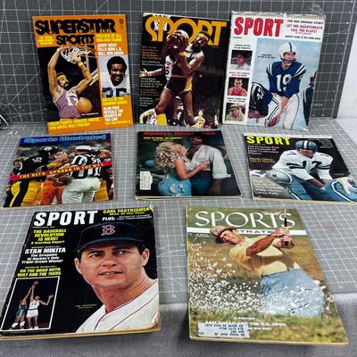 Sports & Sports Illustrated Type Magazines; Joe Namath and Wilt Chamberlin 
