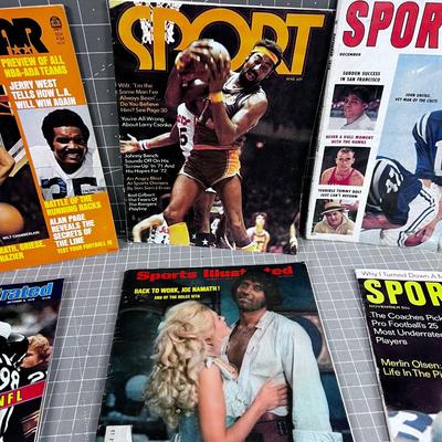 Sports & Sports Illustrated Type Magazines; Joe Namath and Wilt Chamberlin 