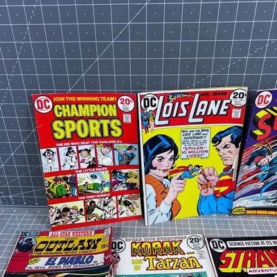Pile of Vintage DC Comics (13) from the 60's & 70's Superman etc.