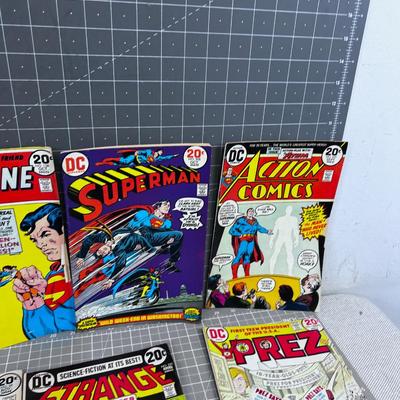 Pile of Vintage DC Comics (13) from the 60's & 70's Superman etc.