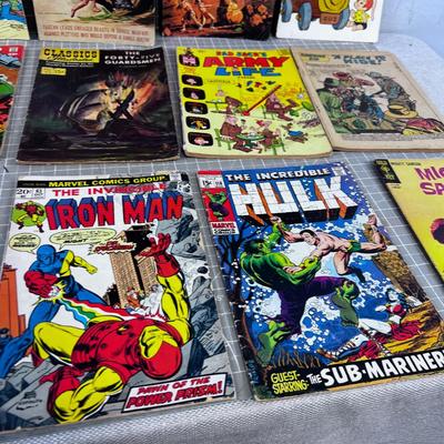 Pile of Vintage Comics, Flintstone & Thunder Agents, Hulk Etc. 