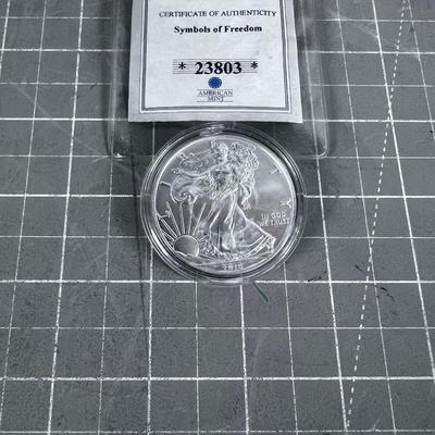 2018 US Silver Eagle 1 Troy Ounce of Bullion 