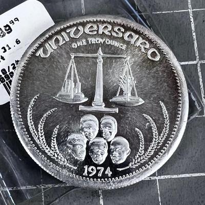 Univrsrao 1 Troy Once Silver Bullion Coin