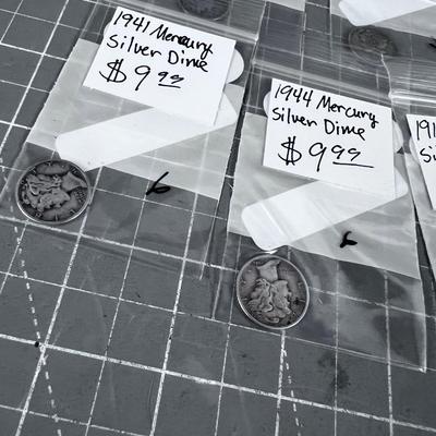 (5) MERCURY DIME