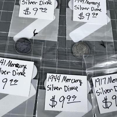 (5) MERCURY DIME
