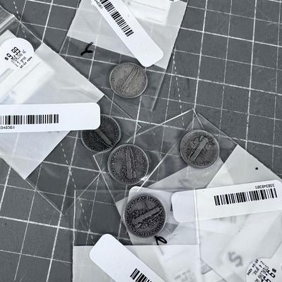 (5) MERCURY DIME