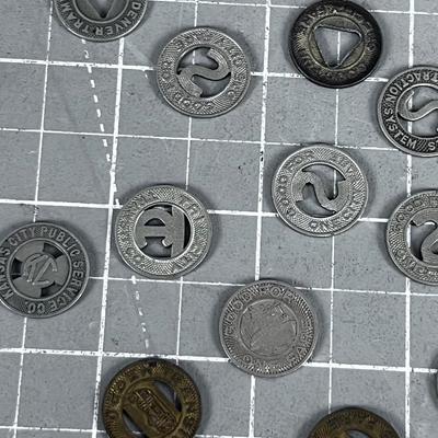 Collection of Trans. Fare Tokens 