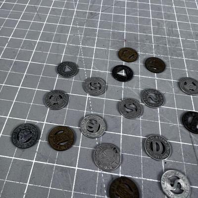 Collection of Trans. Fare Tokens 