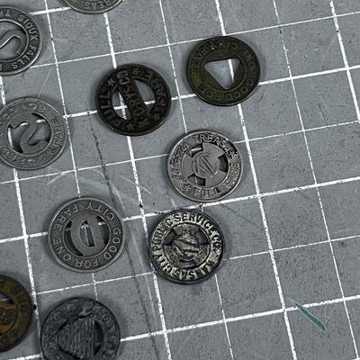 Collection of Trans. Fare Tokens 