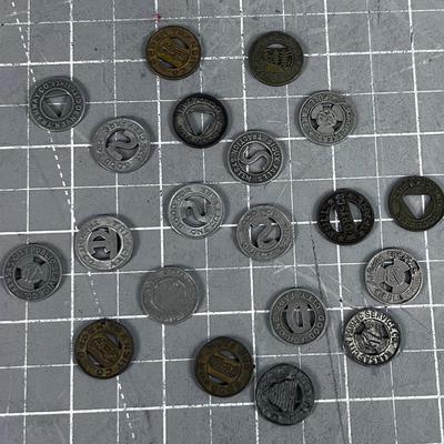Collection of Trans. Fare Tokens 