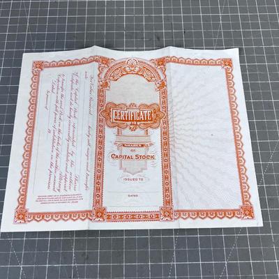 1970's Stock Certificate CEBETON Industries 