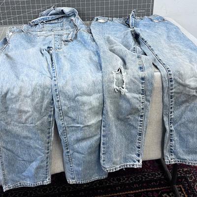 Levi's 550 Size Large Coveralls And Size 6 Miss Levi's Jeans