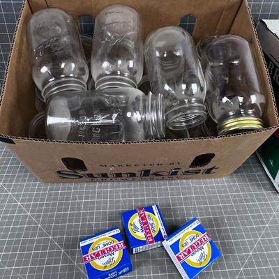 17 Mostly Small Mouth Canning Jars