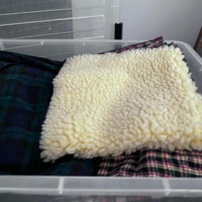 Tub and Box of FABRIC NEW 