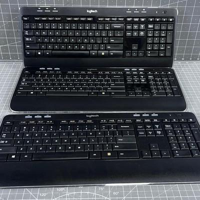 (3) LOGITECH Blue Tooth Keyboard WIRELESS Used