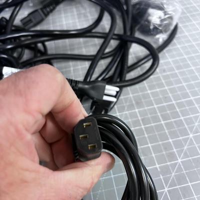 Computer Power Cords (8) 