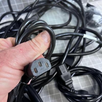 Computer Power Cords (8) 