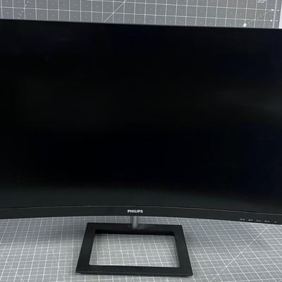 Phillips Monitor Free Standing, Curved Screen. 