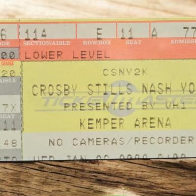 Framed Crosby Stills Nash & Young Tour Poster