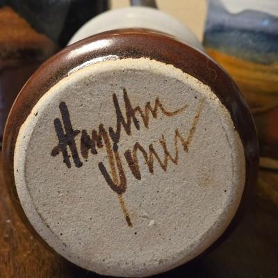 Signed Pottery Set