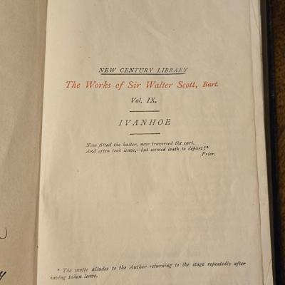 Antique Leather Bound 'Ivanhoe'